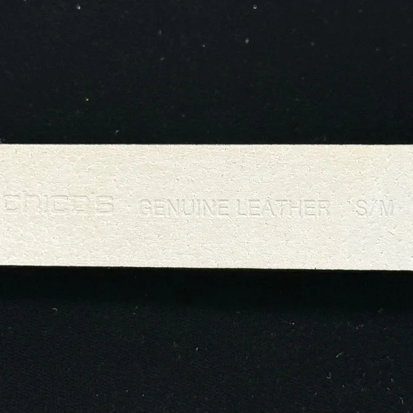 Chicos Chunky Elegant Silver and Black leather Women's Belt Adjustable boho S/M - Picture 2 of 6